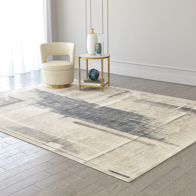 Global Views Art Rug - Grey - 8x10