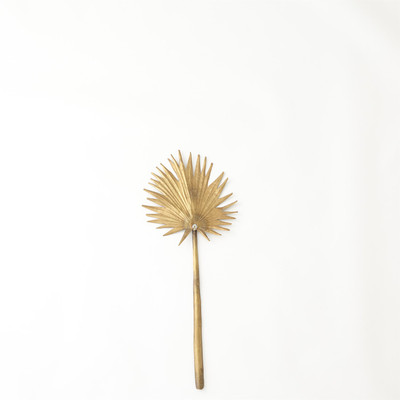 Global Views Brass Palm Leaf - Sm (Closeout)