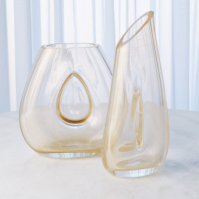 Global Views Golden Slant Vase (Closeout)