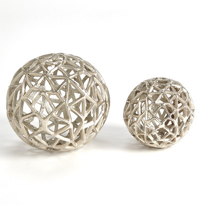 Studio A Jali Ball - Antique Nickel - Lg