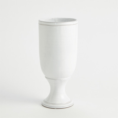 Global Views Long Nose Vase - White - Lg