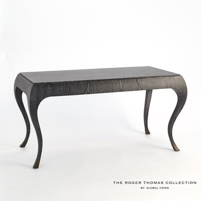 Global Views Paris Desk - Black Cerused Oak