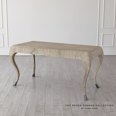 Global Views Paris Desk - Grey Sandblasted Oak