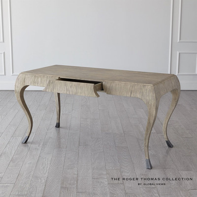 Global Views Paris Desk - Grey Sandblasted Oak