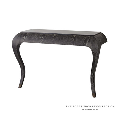 Global Views Paris Wall Console - Black Cerused Oak