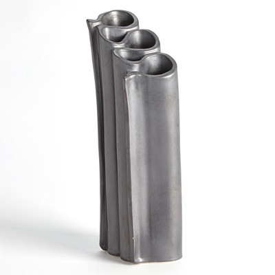 Studio A Ribbon Vase - Matte Graphite - Sm