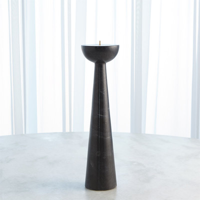 Studio A Round Top Candle Stand - Black - Lg