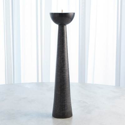 Studio A Round Top Candle Stand - Black - Sm