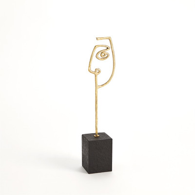 Studio A Scribble Sculpture Mother - Polished Brass