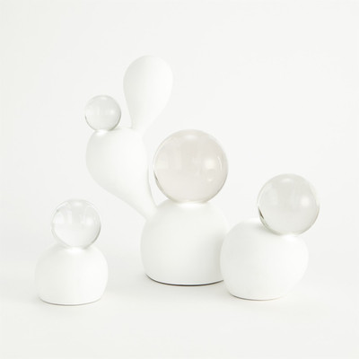 Global Views Single Meringue Sculpture - Lg w/Sphere