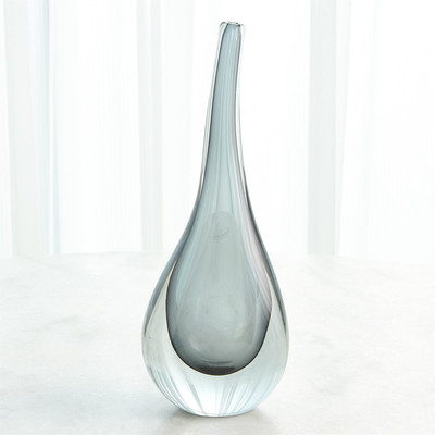 Studio A Stretched Neck Vase - Grey - Lg