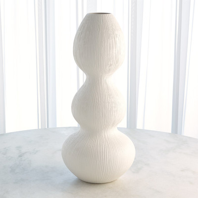 Studio A Torch Vase - Matte White - Lg
