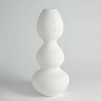 Studio A Torch Vase - Matte White - Sm