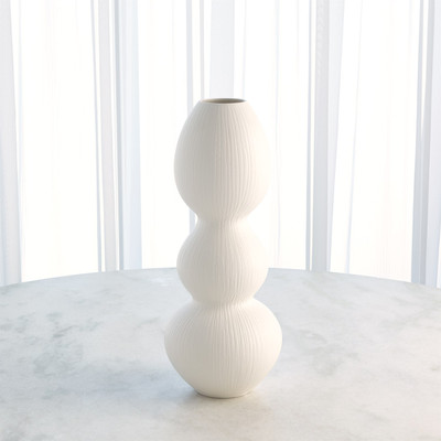 Studio A Torch Vase - Matte White - Sm