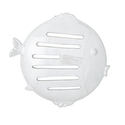 Global Views Wall Mount Fish White - Sm