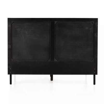 Four Hands Antonia Cane Bed - Brushed Ebony - King