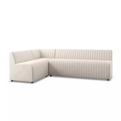 Four Hands Augustine Dining Banquette, L - Shape - 100" - Capri Oatmeal