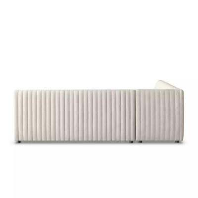 Four Hands Augustine Dining Banquette, L - Shape - 100" - Capri Oatmeal