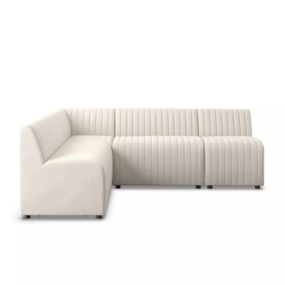 Four Hands Augustine Dining Banquette, L - Shape - 91.5" - Capri Oatmeal