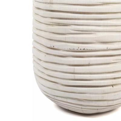 Four Hands Beto Banded Vase - Ivory