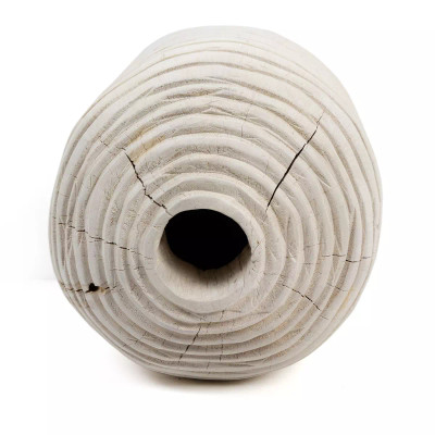 Four Hands Beto Banded Vase - Ivory