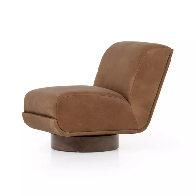 Four Hands Bronwyn Swivel Chair - Palermo Cognac