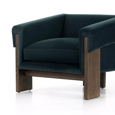 Four Hands Cairo Chair - Modern Velvet Smoke