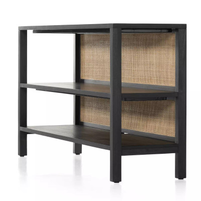 Four Hands Caprice Media Console - Black Wash Mango (Closeout)