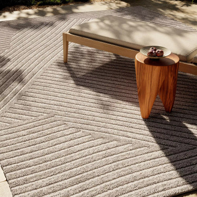 Four Hands Chasen Outdoor Rug - 9'X12' - Heathered Natural