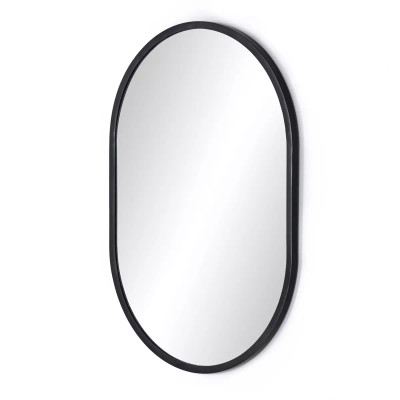 Four Hands Dasha Small Mirror - Iron Matte Black