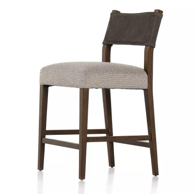 Four Hands Ferris Counter Stool - Nubuck Charcoal