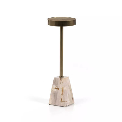 Four Hands Galen End Table - Light Petrified Wood