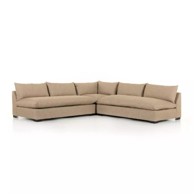 Four Hands Grant 3 - Piece Sectional - Heron Sand