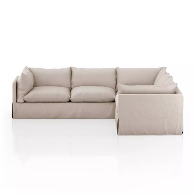 Four Hands Habitat Slipcover 3 - Piece Sectional - 111" - Valley Nimbus