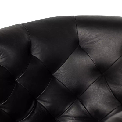 Four Hands Hanover Swivel Chair - Heirloom Black