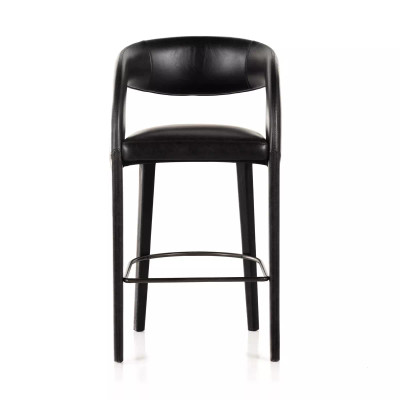 Four Hands Hawkins Bar Stool - Sonoma Black