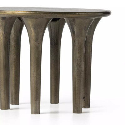 Four Hands Kelden End Table - Aged Bronze