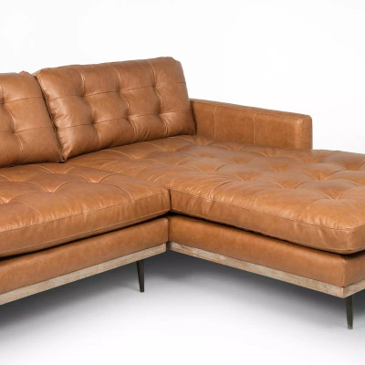 Four Hands Lexi 2 - Piece Sectional - Sonoma Butterscotch - Right Chaise