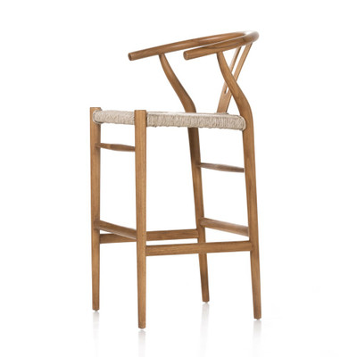 Four Hands Muestra Bar Stool- Natural Teak (Closeout)