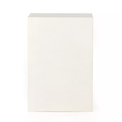 Four Hands Parish End Table - White Concrete