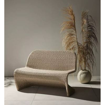 Four Hands Portia Outdoor Dining Bench - White
