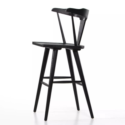 Four Hands Ripley Bar Stool - Black Oak