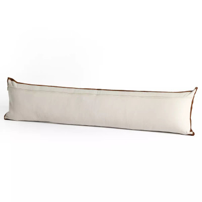 Four Hands Weldon Long Lumbar Pillow - Brown - Cover + Insert