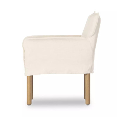 Four Hands Addington Slipcover Dining Armchair - Brussels Natural