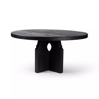 Four Hands Allandale Round Dining Table - Black Elm