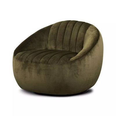 Four Hands Audie Swivel Chair - Surrey Olive