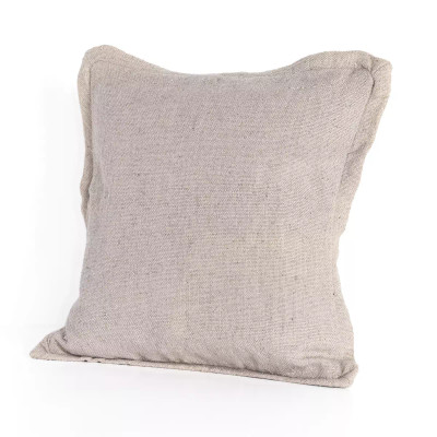 Four Hands Baja Outdoor Pillow - Dove Taupe Faux Linen - Cover + Insert