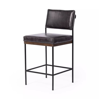 Four Hands Benton Bar Stool - Sonoma Black