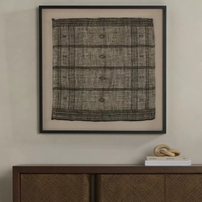 Four Hands Bhujodi Textile 1 - Mocha W/ Rustic Walnut