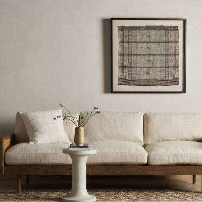 Four Hands Bhujodi Textile 1 - Mocha W/ Rustic Walnut